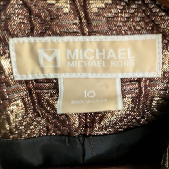 Michael Kors Brown Gold Jacket - Picture 8 of 8
